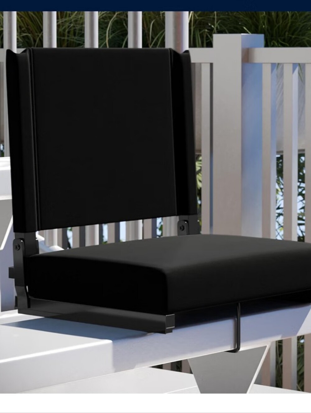 Grandstand Portable Foldable Stadium Bench Padded Seat